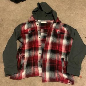 Aeropostale hooded flannel